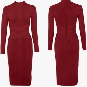 Beautiful Burgundy Women Dress